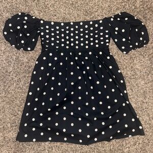 Abercrombie & Fitch Black and White Polka Dot Dress